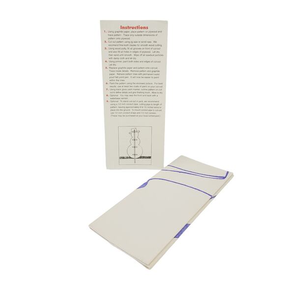 Vtg 1993 Yard Art Do-It Yourself Woodcraft Pattern Flying Deer Legs In PRE-OWNED - Picture 3 of 3